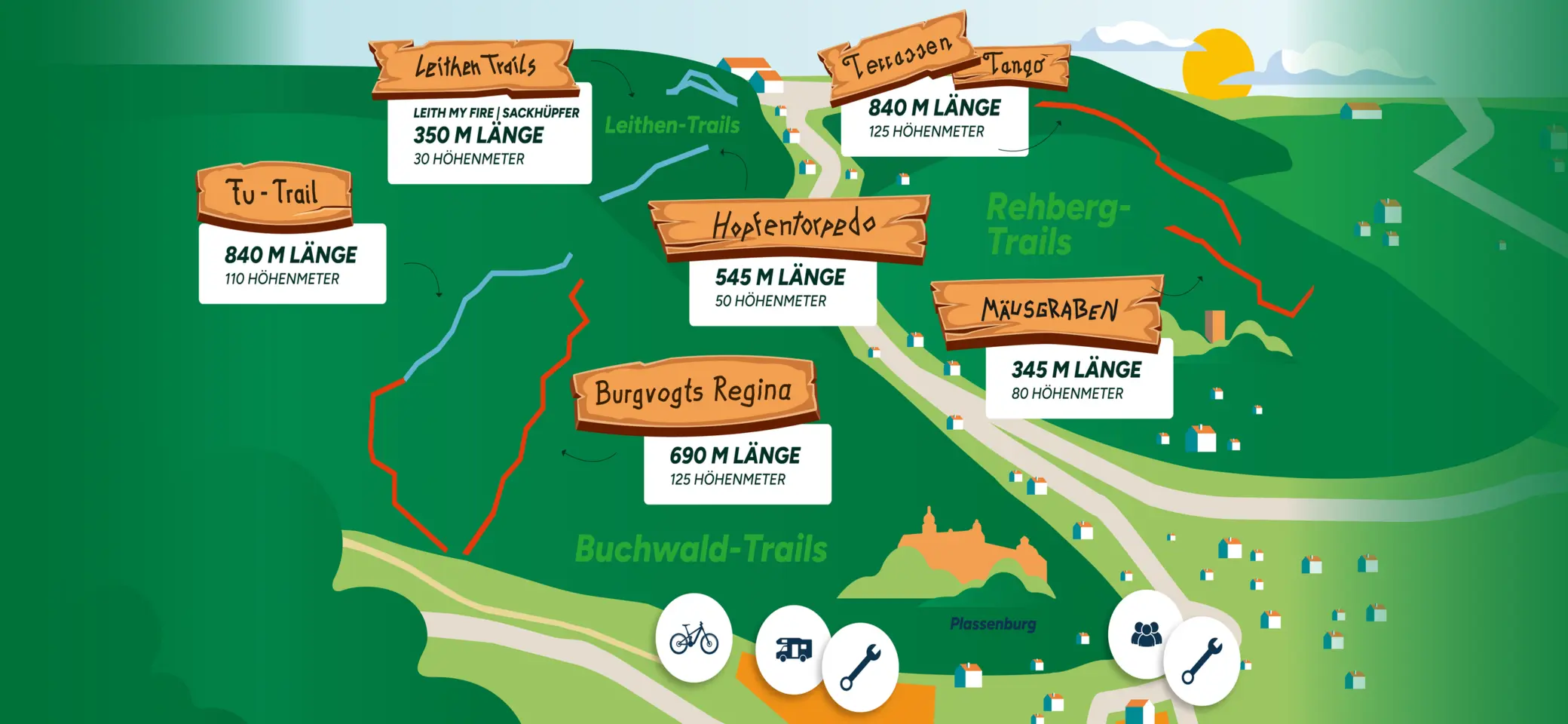 Bierstadttrails Trailmap | © DAV Kulmbach